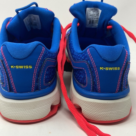 K SWISS AoSTA II WOMANS SIZE 7 E14-097 RUNNING SHOE BLUE/PINK MESH LIGHTWEIGHT - Picture 14 of 16